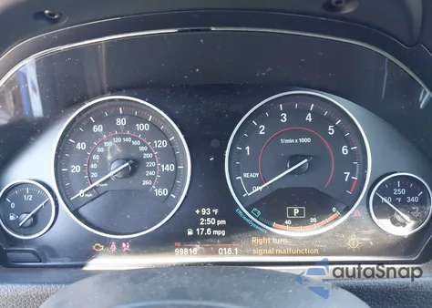 2014 BMW 328I z USA, uszkodzony, nr VIN WBA3A5C52EF605170